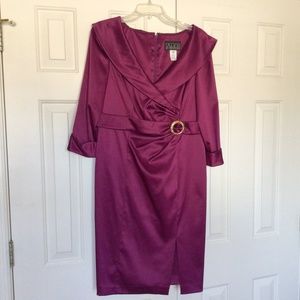 Alex Evenings Formal burgundy dress . Size 12